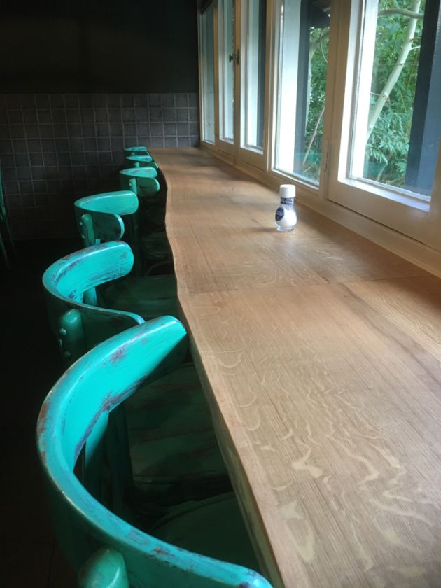 Lange werktafel
